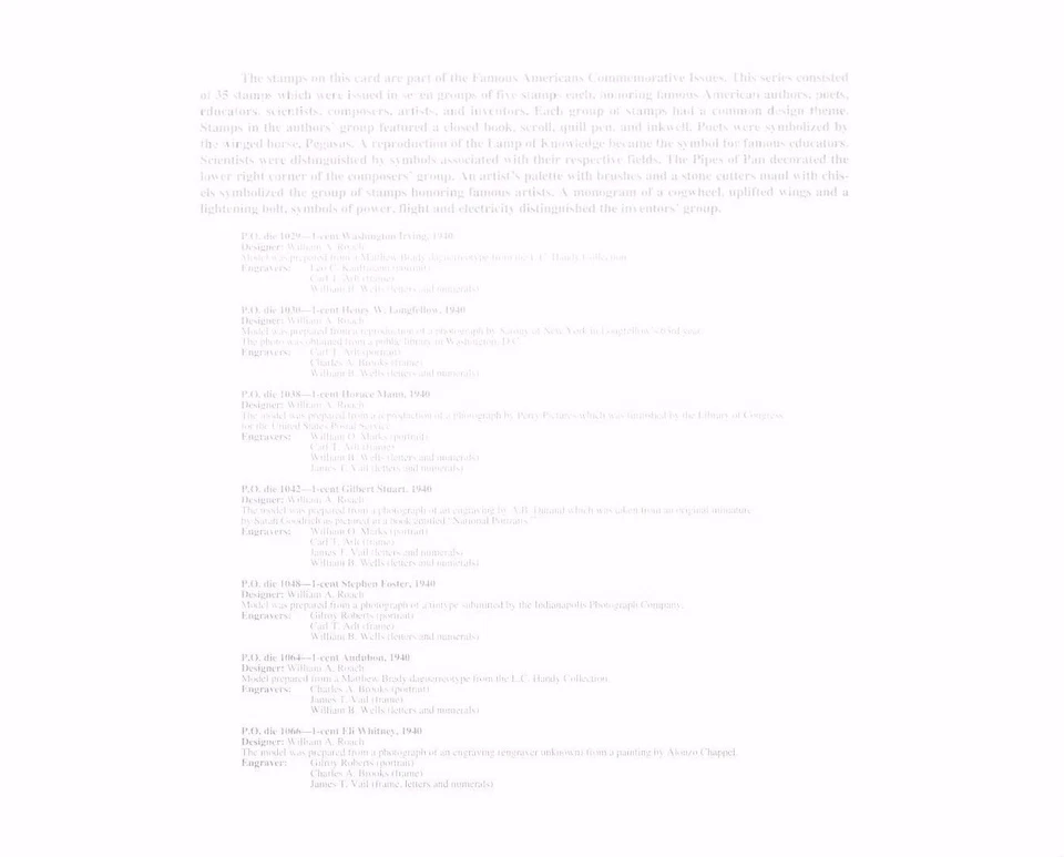 BEP Souvenir Card B168 ASDA '93 Famous Americans Mint - Imagem 2 de 2