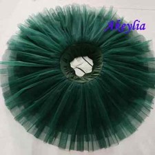 Dark Green Ballet Tutu Half Adult Emerald Pancake Practice Rehearsal BalletDress