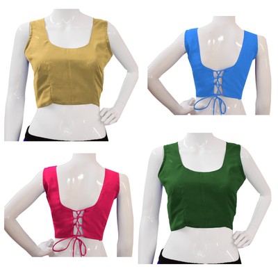 Belly Dance Tribal Dance Saree Blouse Top Chiffon Ruffle Top Haout Self Tie C34