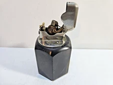 Working Vintage Thorens Black Marble Base Table Lighter Single Claw  6805/40