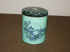 VINTAGE KITCHEN 5" CHERRYDALE FARMS BURLINGTON SCHOOL FILLED MIX TIN CAN *EMPTY*