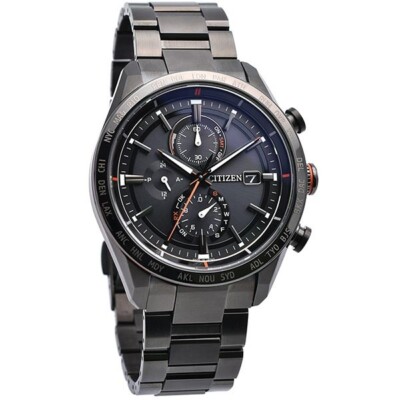CITIZEN アテッサ AT8185-62E CITIZEN Attesa AT8185-62E Eco-Drive Radio Titanium Men`s Watch