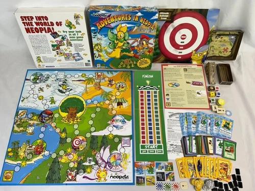 Vintage 2003 Neopets Adventures In Neopia Board Game Milton Bradley Hasbro 2000s