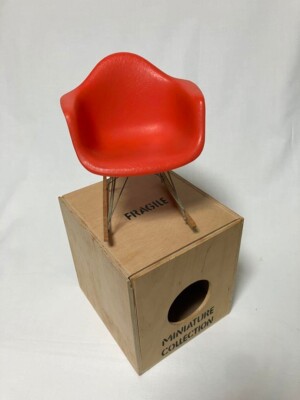 Vitra Design Museum Miniature Collection Eames RAR Orange with Box Japan used