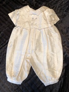 baby christening romper