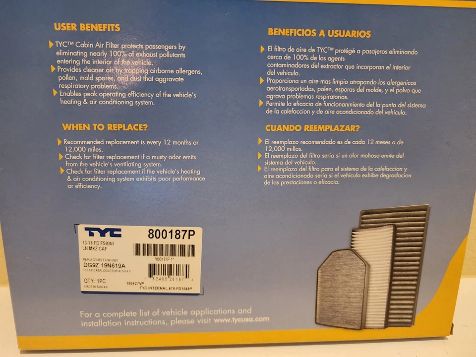 Tyc Air Car Cabin Filter - Image 4 of 4