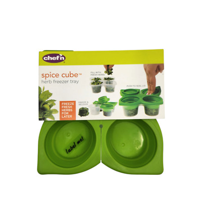 Chef'n Spice Cube Herb Freezer Tray Freeze Fresh Herbs Easily NEW Kitchen Gadget