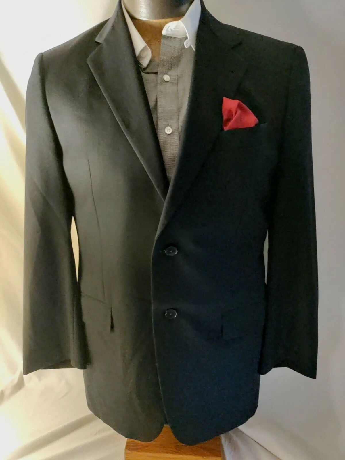 Men Joseph Abboud Collection two button navy blue… - image 10