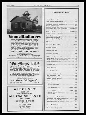 1930 St. Mary's Oil Engine Company St. Charles Missouri Vintage Print Ad