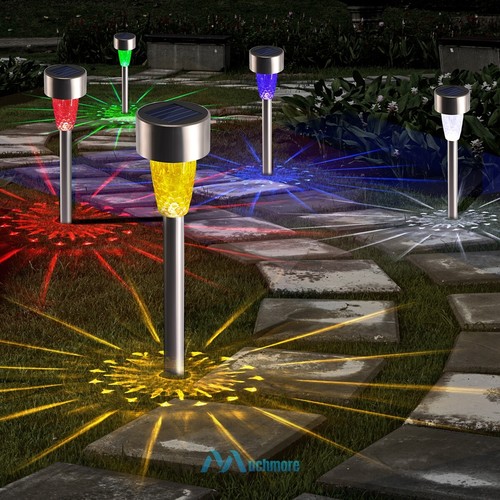 1/2PK Solar Garden Lights Landscape LED Projection Lamp Pathway Yard Waterproof - Picture 11 of 106