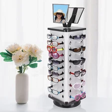 Sunglasses Display Stand, 360° Rotating Glasses Display Stand Eyewear Display