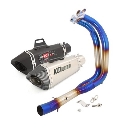 For Yamaha YZF-R7 2021-2025 MT07 FZ07 Exhaust Header Link Pipe Slip On Mufflers