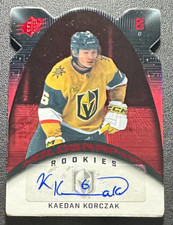2022-23 SPx Hockey KAEDAN KORCZAK Rookie Holographs Autograph Red/ 49 (Vegas)