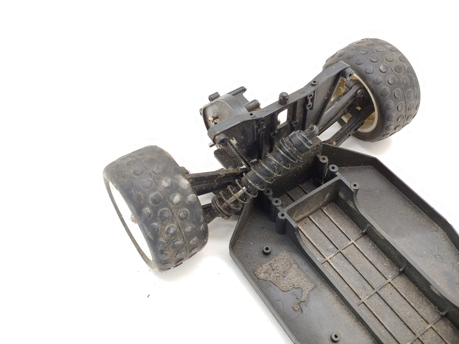 Vintage Old Incomplete Traxxas Bandit 1/10 2wd Buggy Roller Slider Chassis Used