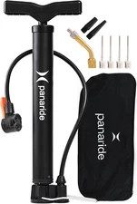 Floor Bike Pump - Dual Presta & Schrader Valve Inflator for Bikes