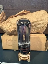 1958 CBS USN CHY 5U4GB Black Plate Dual Get Rectifier Tube TV7 Tested NOS NIB £