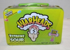 Warheads Extreme Sour Candy in Mini Tin Lunchbox SEALED