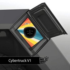 Wave Rider Stripes Tesla Charge Port Wrap  Cybertruck