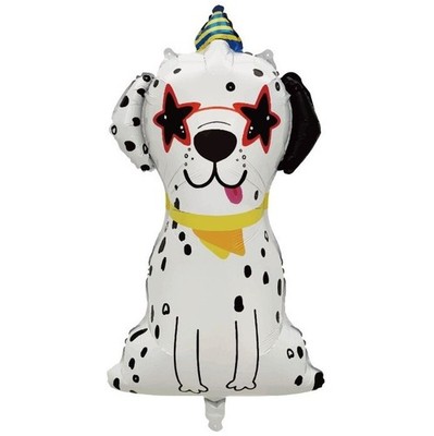 Dog Birthday Balloon Dalmatian Puppy Pet Party Decoration Helium/Air Glossy Huge