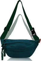 Bauchtasche Cord HüFttasche TiefgrüN Unisex Einstellbar FüR Damen Herren Sport