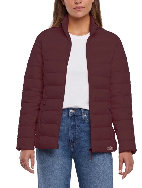 Eddie Bauer Ladies Down Packable Jacket Size XL , Red (Wine) NEW
Opens in a new window or tab