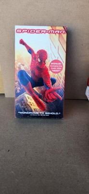 Spider-Man VHS 2002 Tobey Maguire Sam Raimi Bonus Hero Music Video Columbia