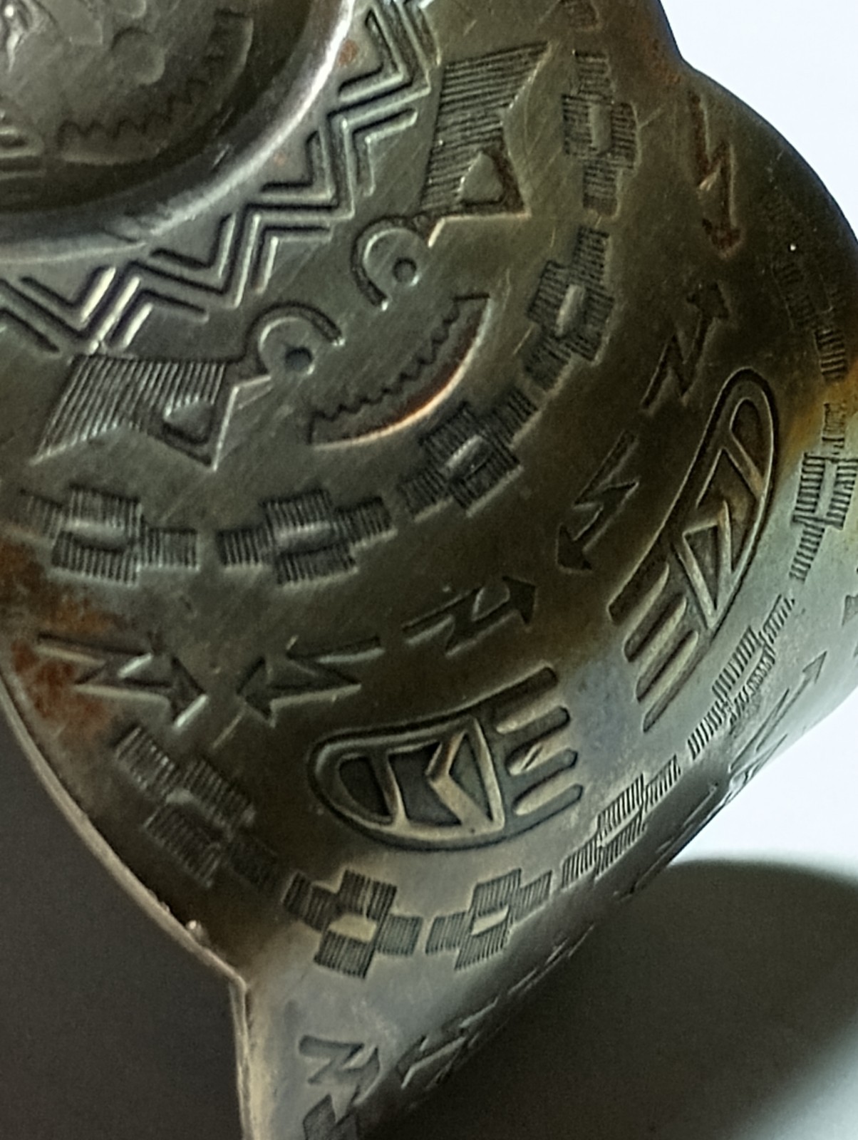 Vintage Solid Copper Native American Storyteller … - image 5