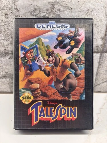 Disney's TaleSpin (Sega Genesis, 1992) *NO Manual* Tale Spin Tested And Works!