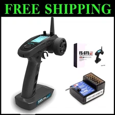 Customizable 6CH AFHDS Transmitter & Stabilization Receiver for RC Cars & Boats