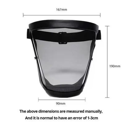 1Pc Transparent Full Reusable Dustproof Antifog Windproofmask HD Safety Glasses 
