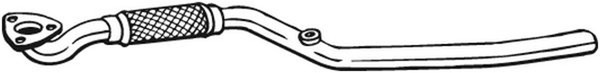 Abgasrohr Bosal 853-967 FüR Meriva Opel X03 GroßRaumlimousine E75-image