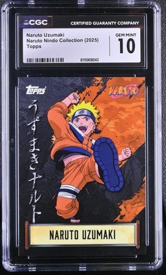 2025 Topps Naruto Uzumaki Nindo Collection CGC 10 GEM MINT #6115908043