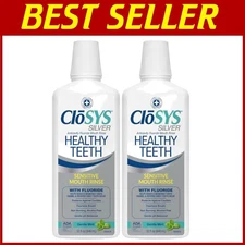 64 Oz Twin Pack of Alcohol-Free Mint Mouthwash for Healthy Gums & Fresh Breath