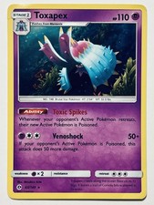 Toxapex 63/149 Sun & Moon Holo Rare Pokemon Card NEAR MINT