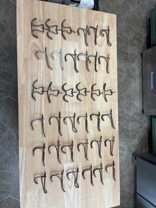 36 Vintage antique twisted Wire coat hat Hooks