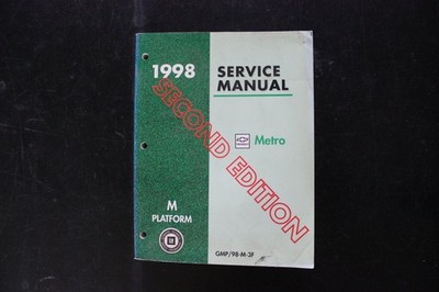 Chevrolet Metro Service Manual 1998 Second Edition M Platform OEM GMP
