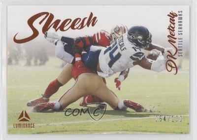 2022 Panini Luminance Sheesh Orange 54/100 DK Metcalf #SHS-DKM 1u6
