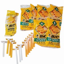 Lot 54 BIC Sensitive Disposable Razors Mixed Packs Loose Shavers Bulk