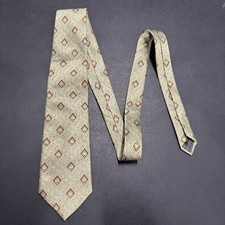 Piatelli Platnum Men's Dress Tie 100% Sillk Made in USA Geometric
