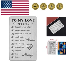 To My Love Wallet Card - 10 Reasons Why I Adore You, Perfect for Any Occasion