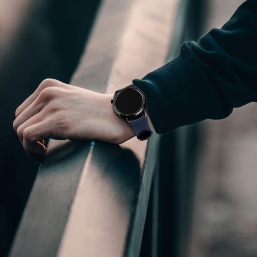 Correa de reloj de silicona WOCCI para hombre, correa de repuesto de liberación rápida ancho 20 22 mm - Imagen 2 de 171