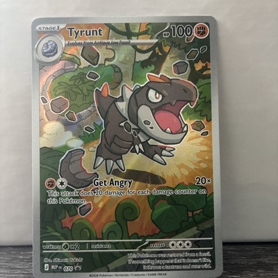 Pokémon TCG Tyrunt 070 Promo Card Prefect Order Etb Promo Full Art