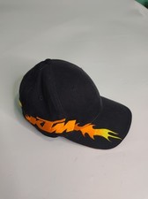 KTM RACING Motorcycle Logo Hat Black Flames L/XL Hard Equipment