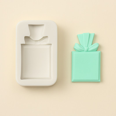 Bow-Knot Perfume Bottle Chocolate Fondant Resin Silicone Mold