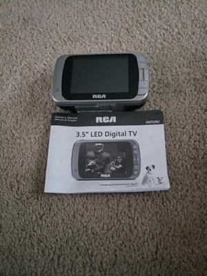 RCA DHT235C DTV Portable 3.5'' LED Digital Handheld Color TV For Parts Read