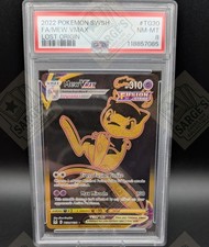 2022 POKEMON SWORD & SHIELD LOST ORIGIN #TG30 FULL ART/MEW VMAX PSA 8