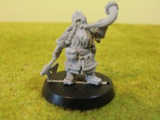 WARHAMMER LOTR - DWARF COMMAND HORN BLOWER (METAL MODEL)