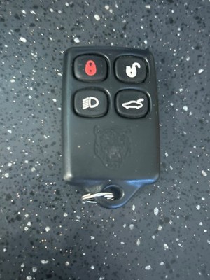 JAGUAR X308 XJR XKR 4 TASTEN SCHLÜSSEL XJ8 XK8 FERNBEDIENUNG FOB LJA2610BB voll funktionsfähig