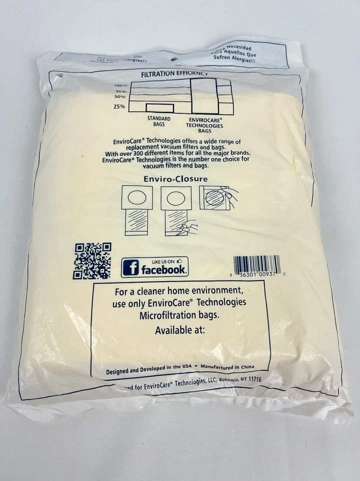 5 X Kenmore Canister TYPE C Vacuum Cleaner Bags FOR MODELS 5055, 50557, & 50588 - Image 4 of 4