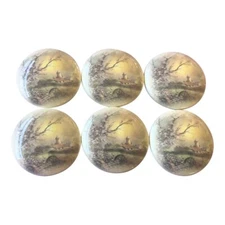 Set of 6 Old Time Farm Wood Cabinet Knobs